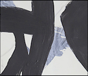 modern art with bold black brush marks